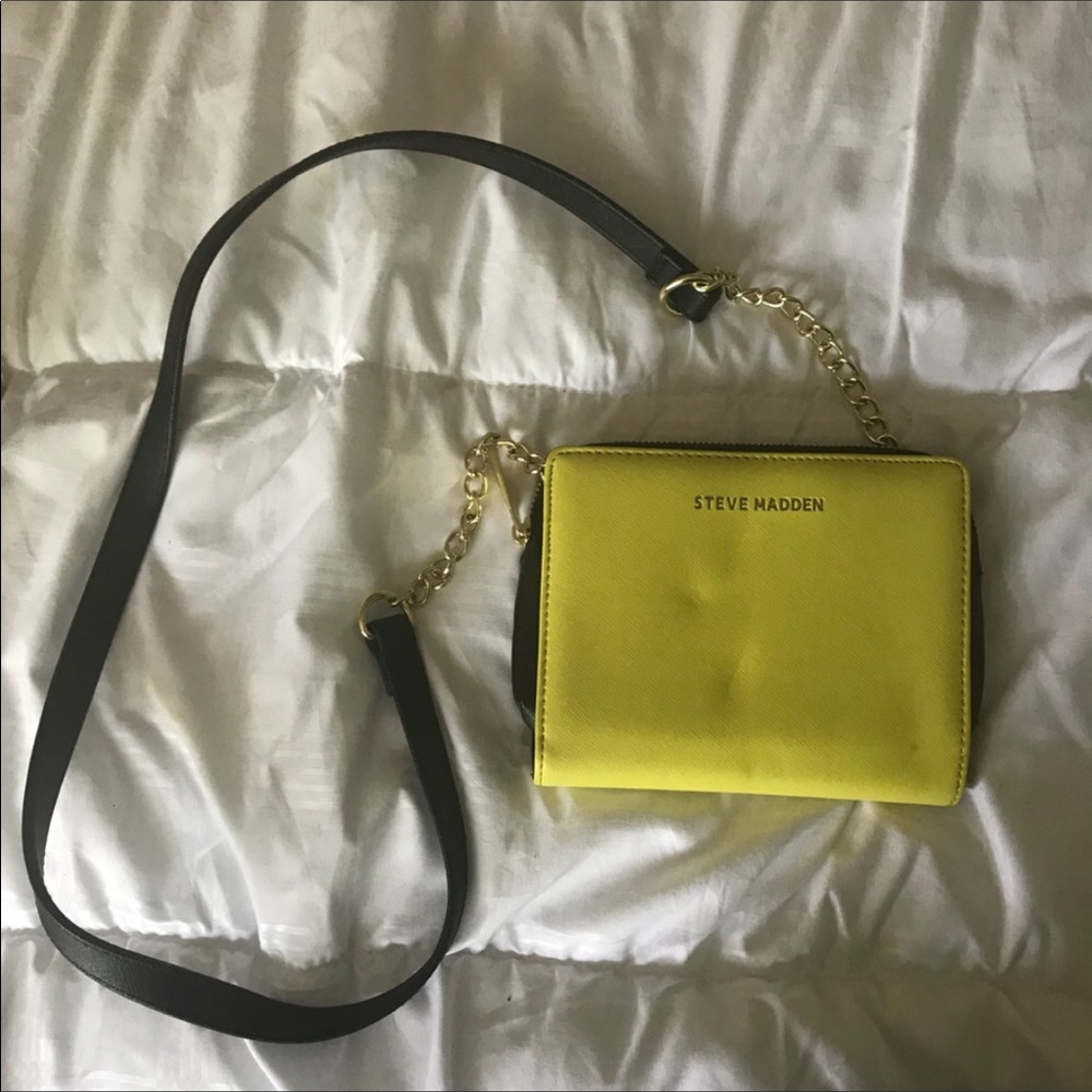 Yellow Steve Madden purse